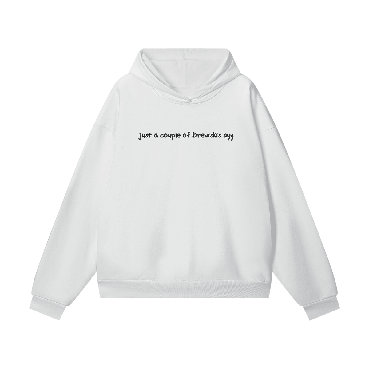 BREWSKIS HOODIE - WHITE